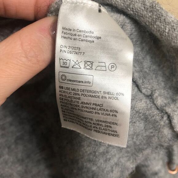 L.O.G.G x H&M Grey oversized lace up sweater S - Picture 6 of 7